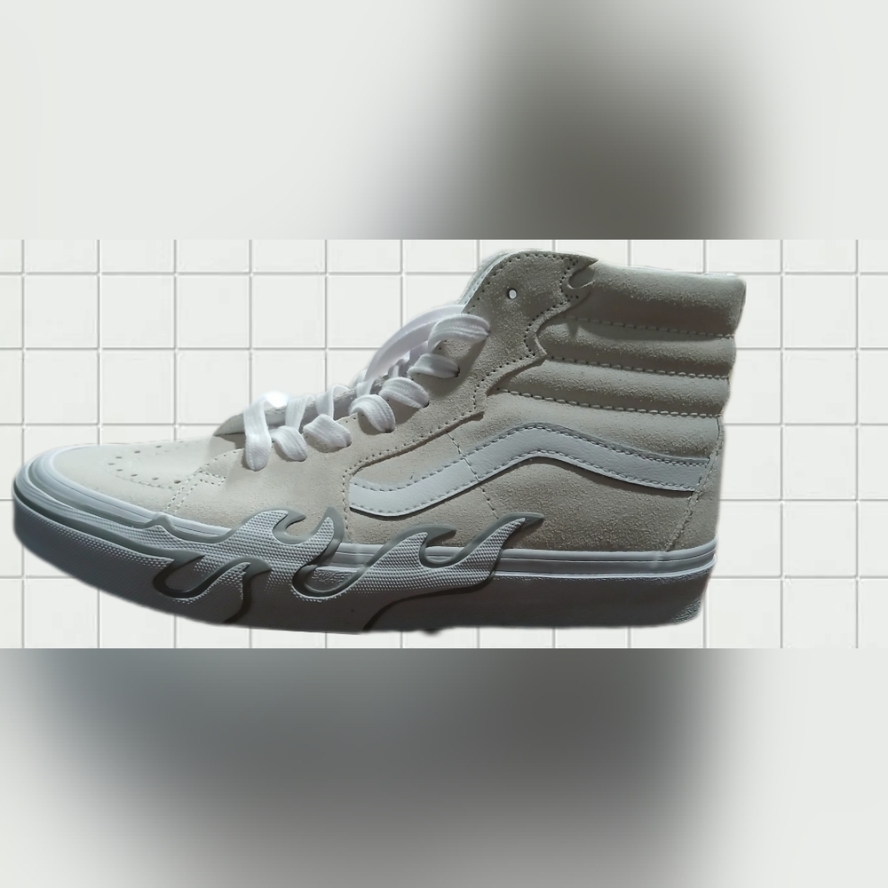 Vans White and Beige Size 7.5